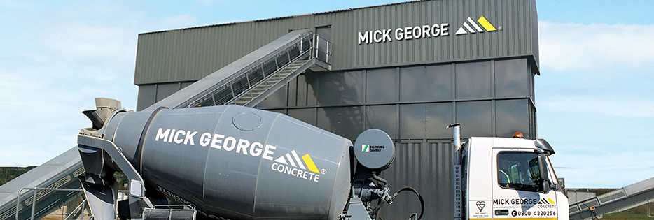 mick george concrete batching plant