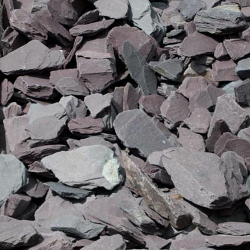 40mm Plum Slate Chippings Bulk Bags Mick