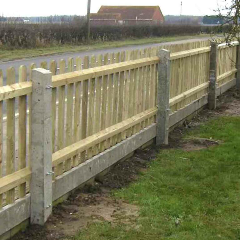 Recessed Concrete Gravel Boards Fencing Mick