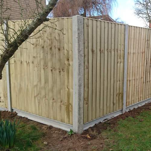 Slotted Corner Concrete Fence Post