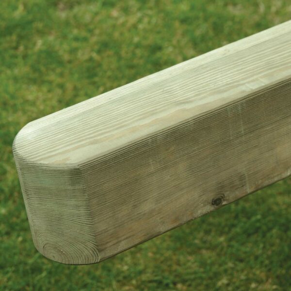 Planed Domed Top Wooden Fence Post - Image 2