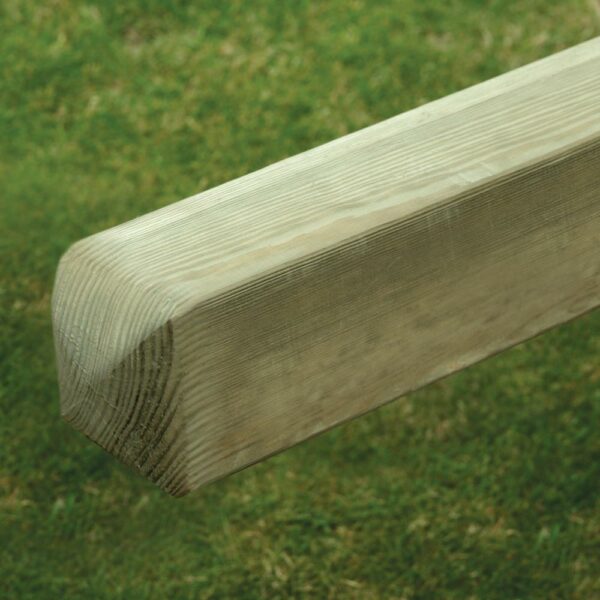 Ribbed Wooden Fence Post - Image 3