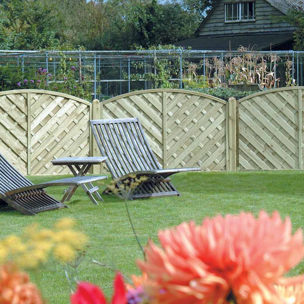 V Arched Fence Panel