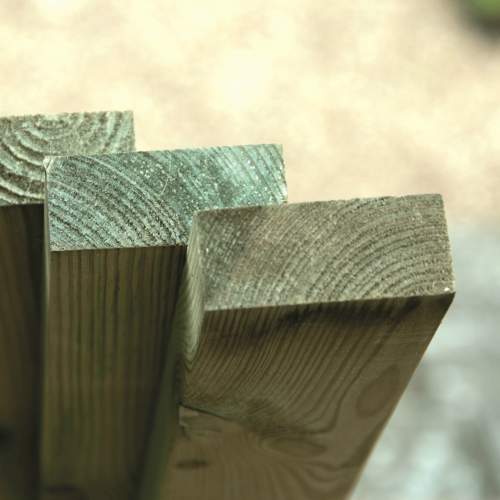 Wooden Gate Post - Flat Top