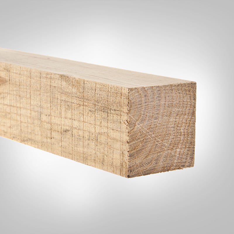 Wooden Gate Post - Flat Top