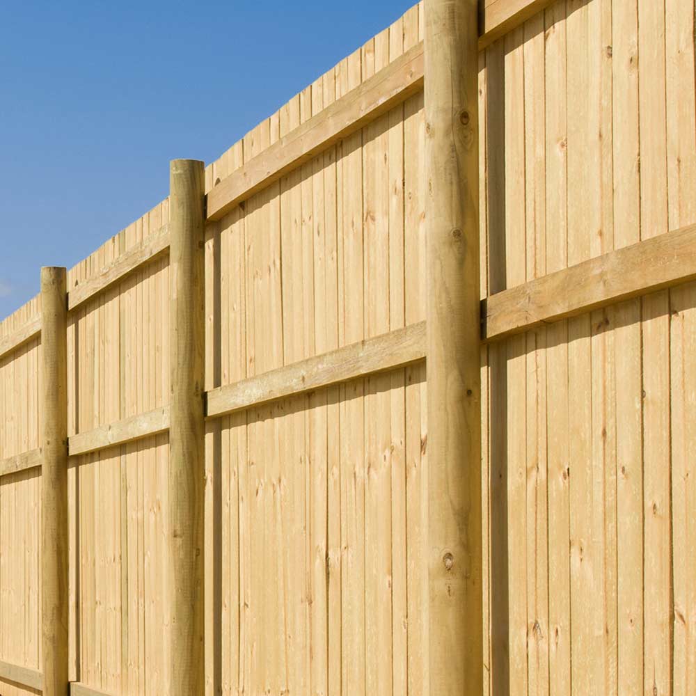 Pointed Round Fencing Posts