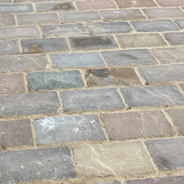 Raj Green Sandstone Cobbles 20cm x 10cm