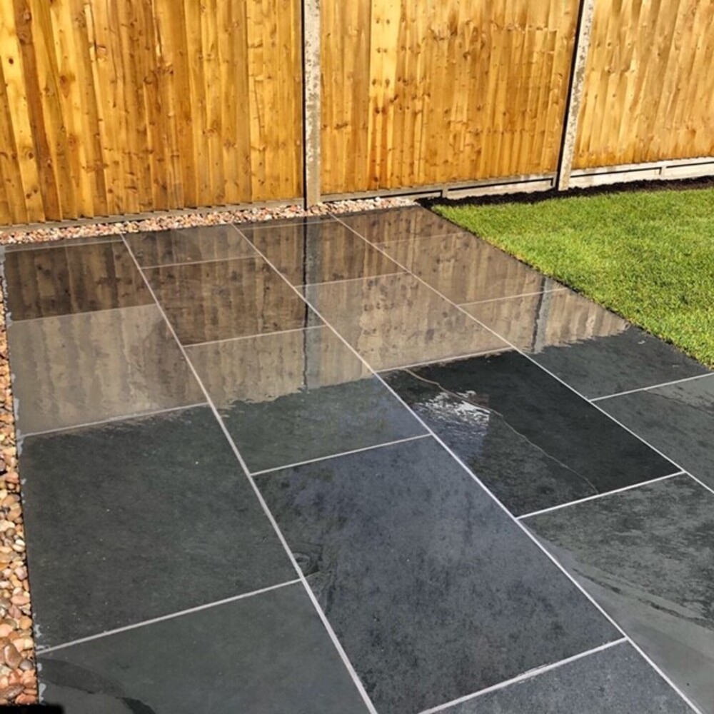Brazilian Blue Slate Paving Mick