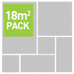 Autumn Brown Sandstone Mixed Size Packs - 18m2 Pack