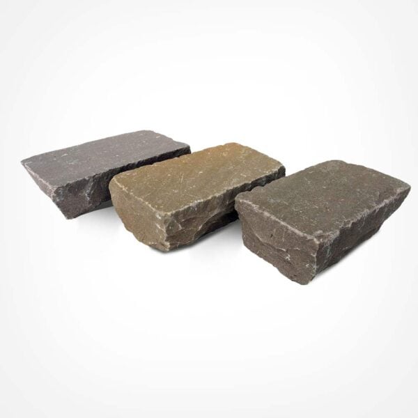 Raj Green Sandstone Cobbles 20cm x 10cm