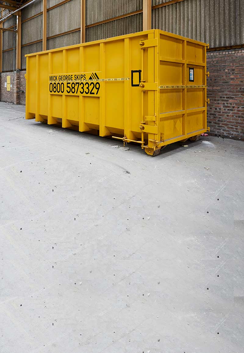 Local Asbestos Disposal in asbestos container