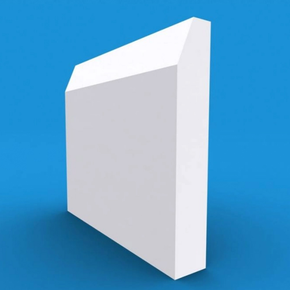Chamfered Square MDF White Primed Architrave 4 2m Mick George