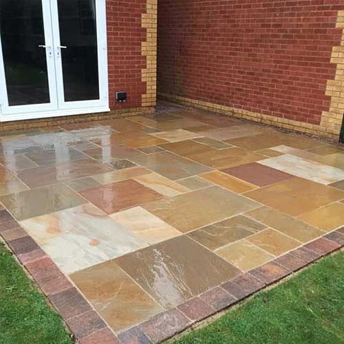 Sandstone Paving in Ely Landscaping Mick