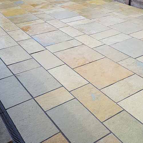 Limestone Paving in Cambridge Landscaping Mick