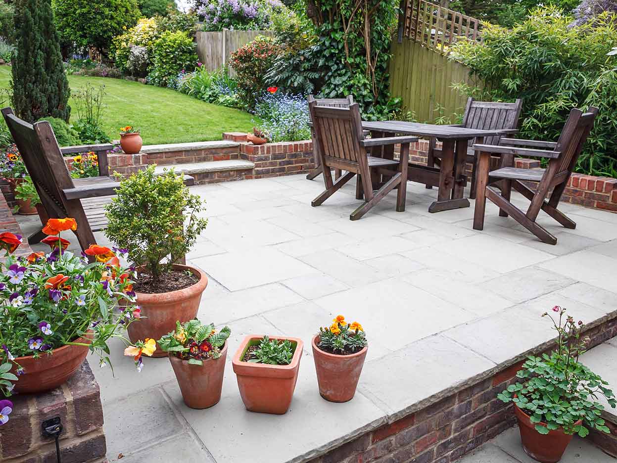 Limestone Paving in Leicester Landscaping Mick