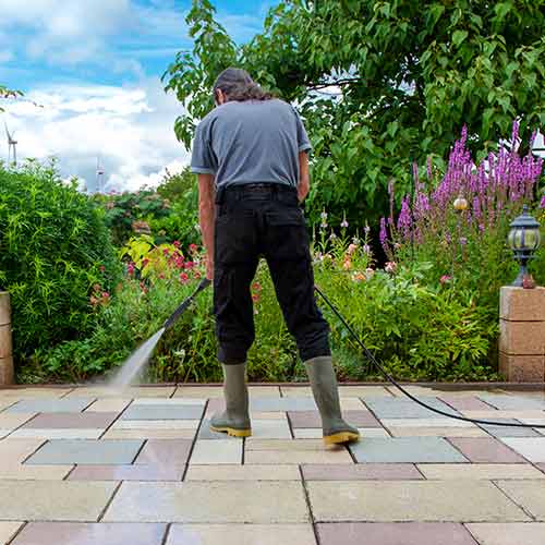 Limestone Paving in Corby Landscaping Mick