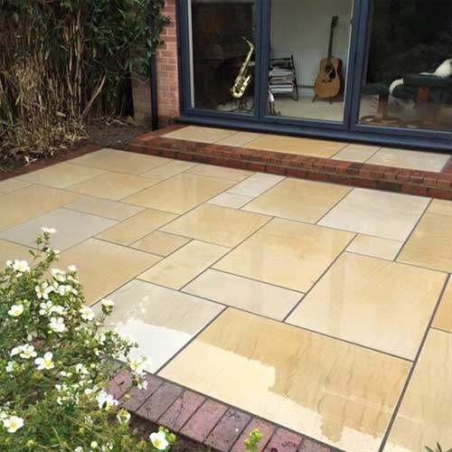 Indian Sandstone Slabs in Leicester Landscaping Mick