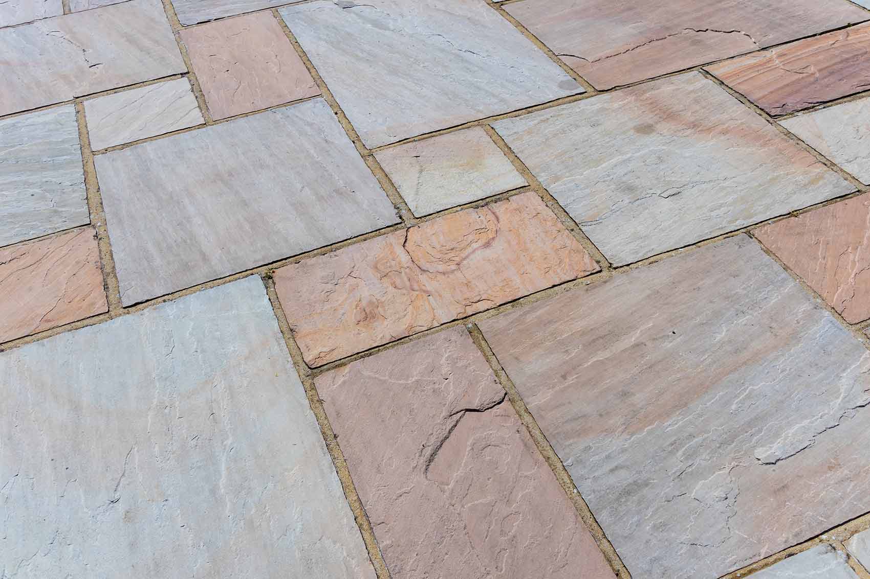 Sandstone Paving in Thrapston Landscaping Mick