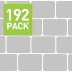 Riva Cream Porcelain Cobbles 20cm x 10cm Packs - 192 Edging Slabs