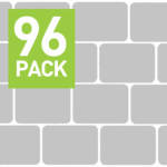 Riva Cream Porcelain Cobbles 20cm x 10cm Packs - 96 Edging Slabs
