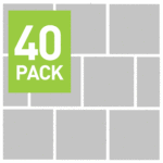 Kota Black Limestone Paving 60cm x 60cm - 40 Slab Pack