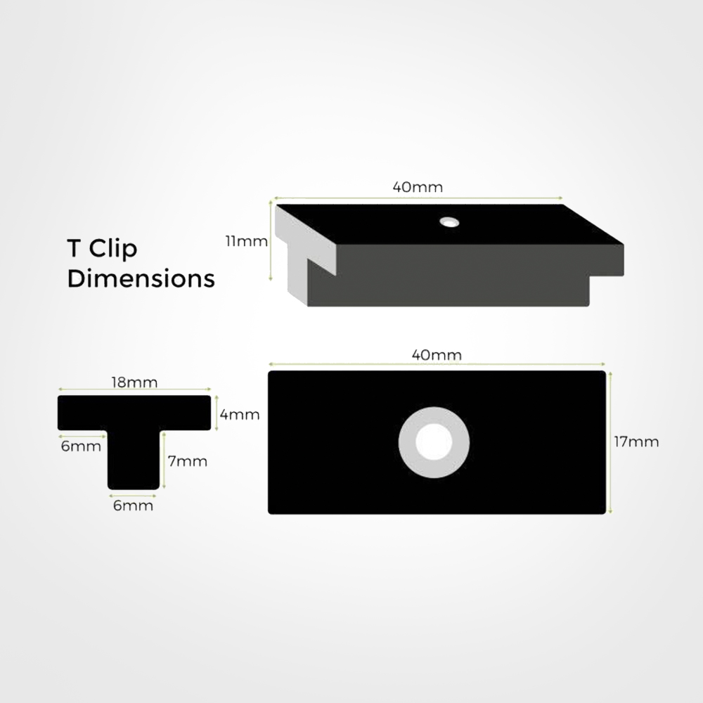 Composite Decking TClip Fixings and Screws Pack of 100 Landscaping