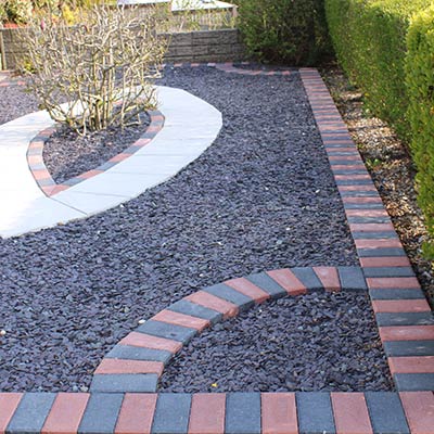 20mm & 40mm Plum Slate Chipping Sizes