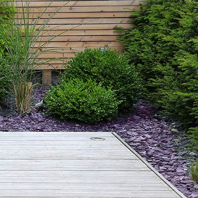 Where are Plum Slate Chippings Used?