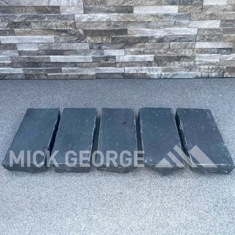 Kota Black Limestone Cobbles 20cm x 10cm Packs