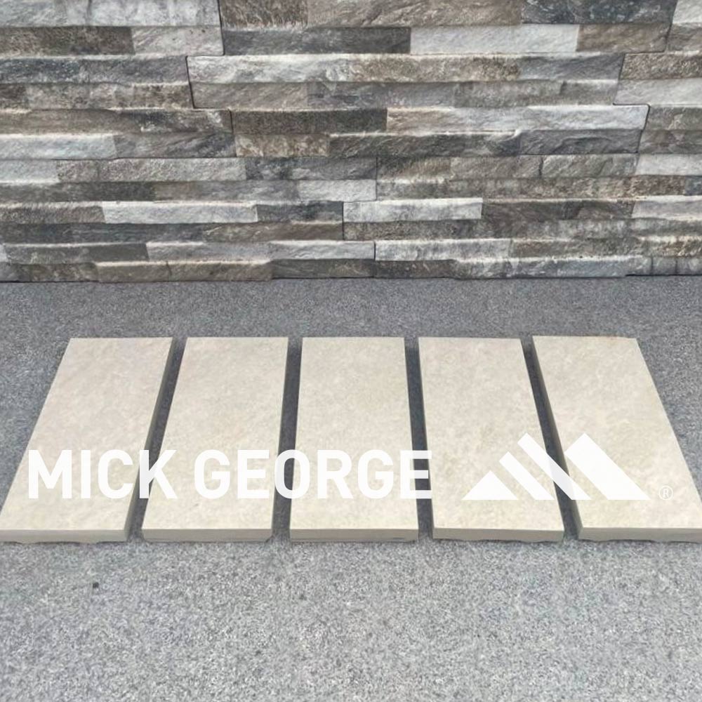 Quartz White Porcelain Cobbles 20cm x 10cm