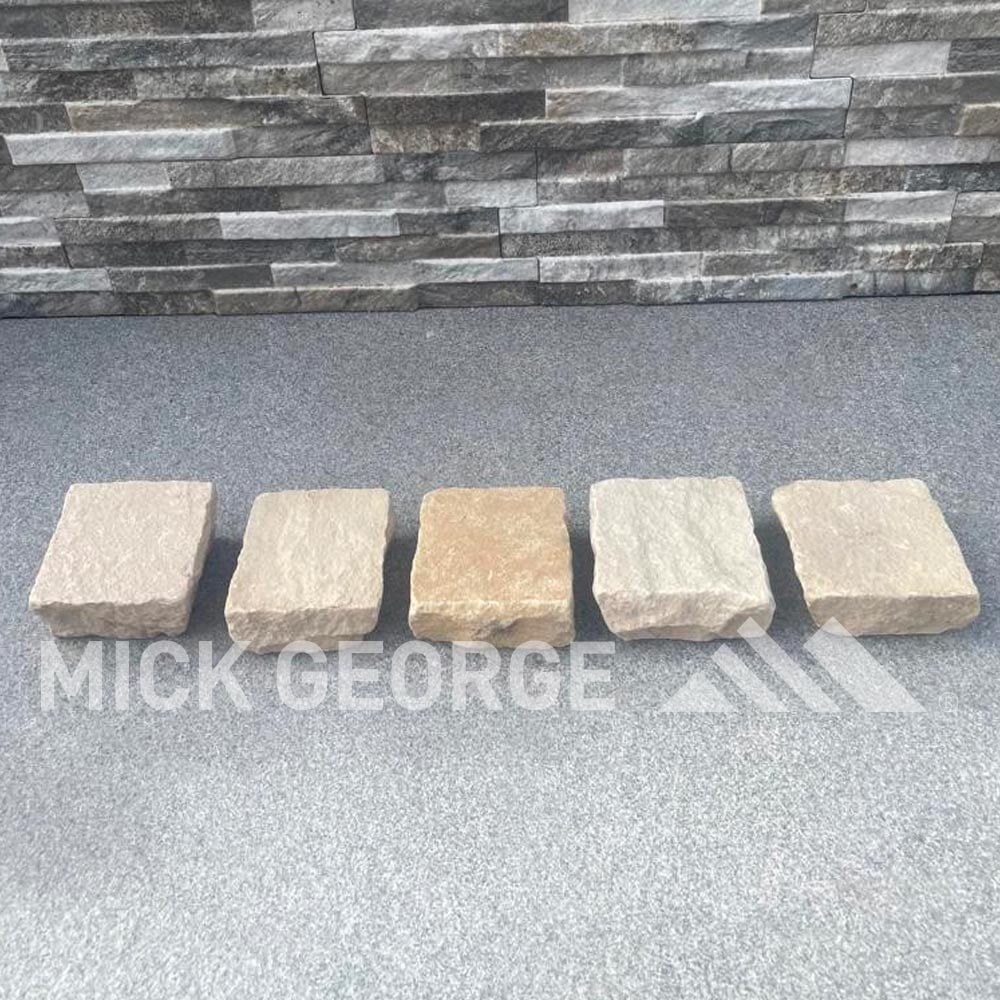 Fossil Mint Sandstone Cobbles 10cm x 10cm Packs