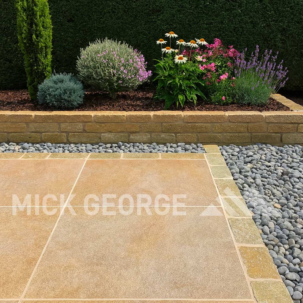 Yellow Limestone Cobbles 20cm x 10cm Packs