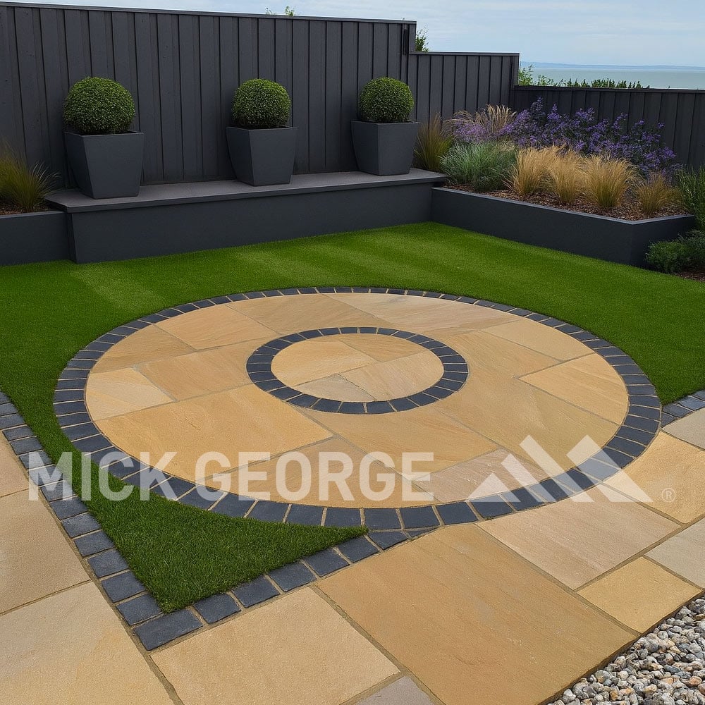 Kota Black Limestone Cobbles10cm x 10cm Packs