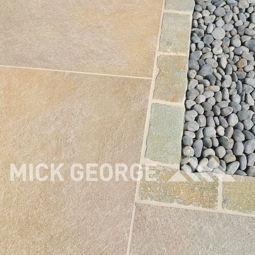 Yellow Limestone Cobbles 20cm x 10cm Packs