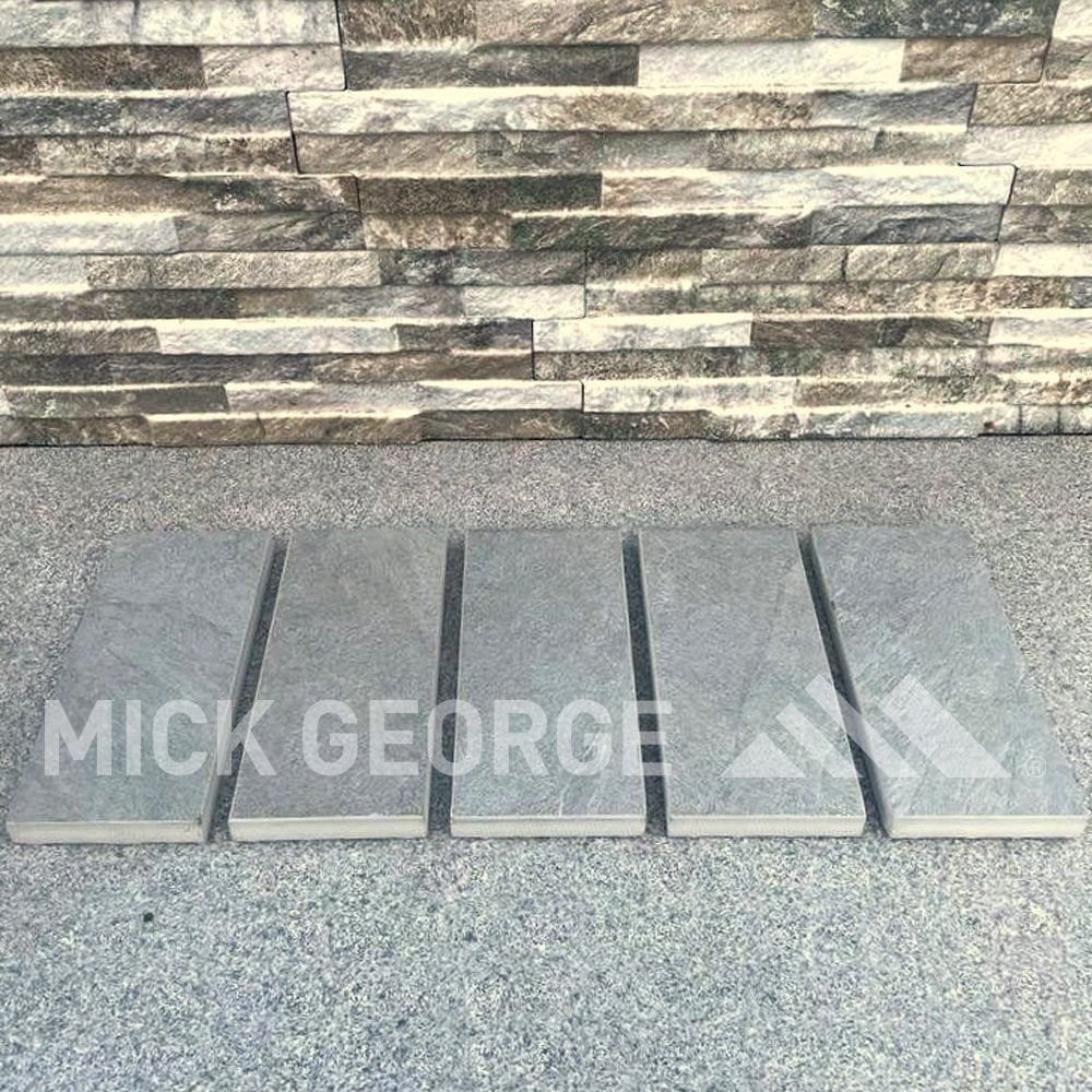 Masso Grey Porcelain Cobbles 20cm x 10cm