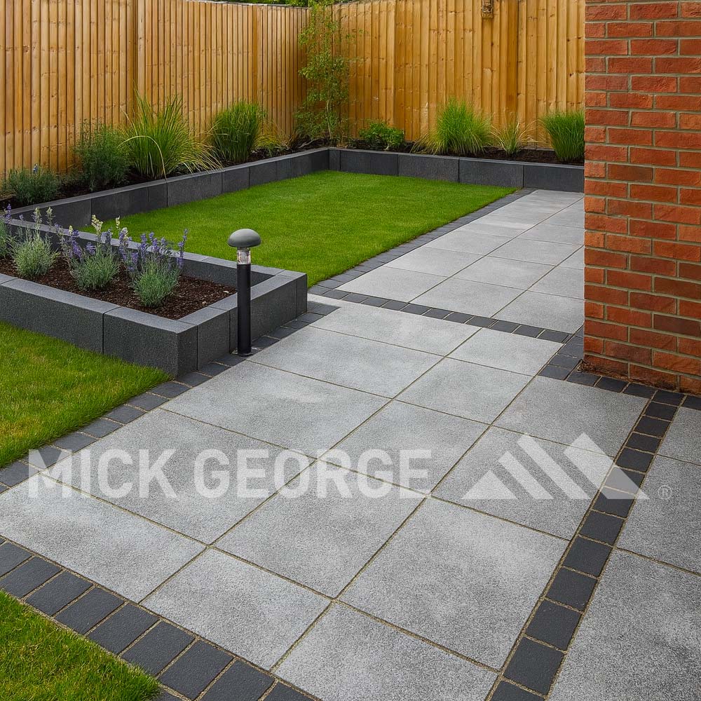 Kota Black Limestone Cobbles10cm x 10cm Packs